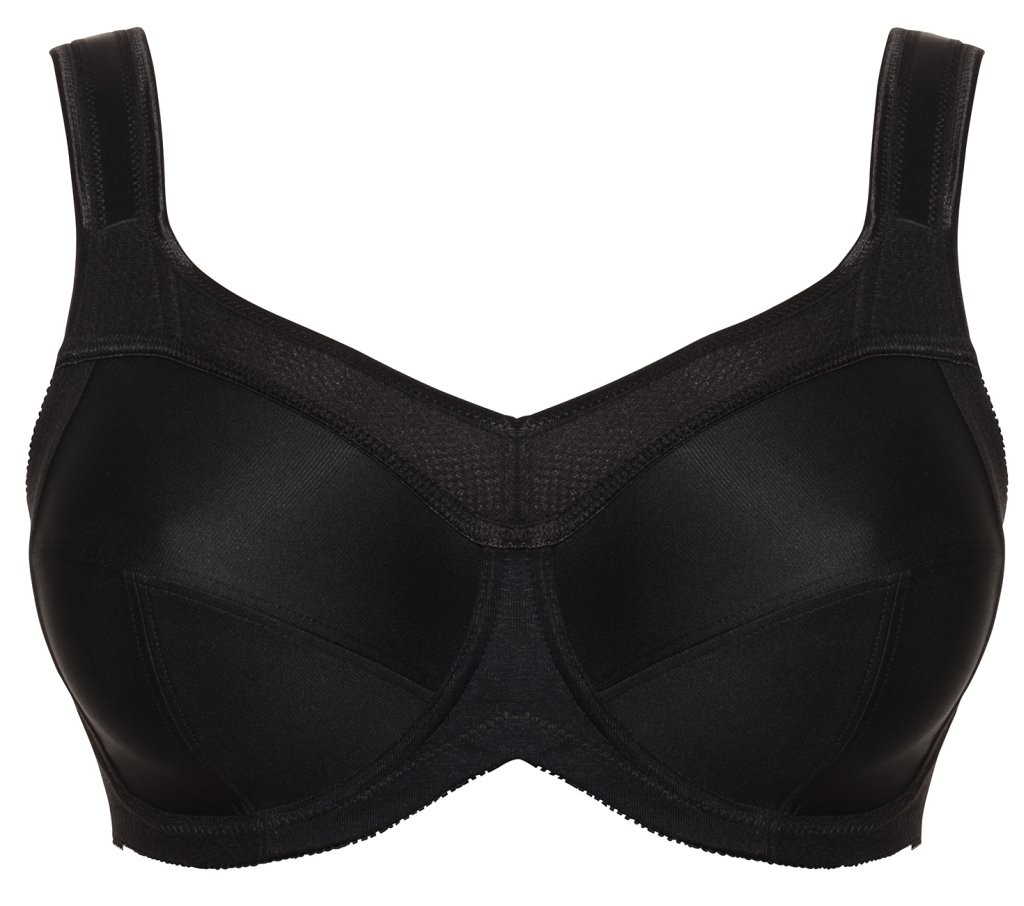 Ulla Lingerie féminine Sport-BH Kate Cup D-N ohne Bügel 6028 schwarz